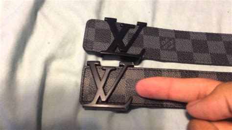 louis vuitton damier graphite belt real vs fake|louis vuitton 40mm belt.